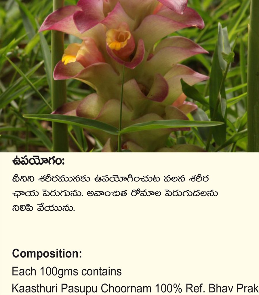KasturiPasupu Churna {కస్తూరి పసుపు చూర్ణము} - Image 3